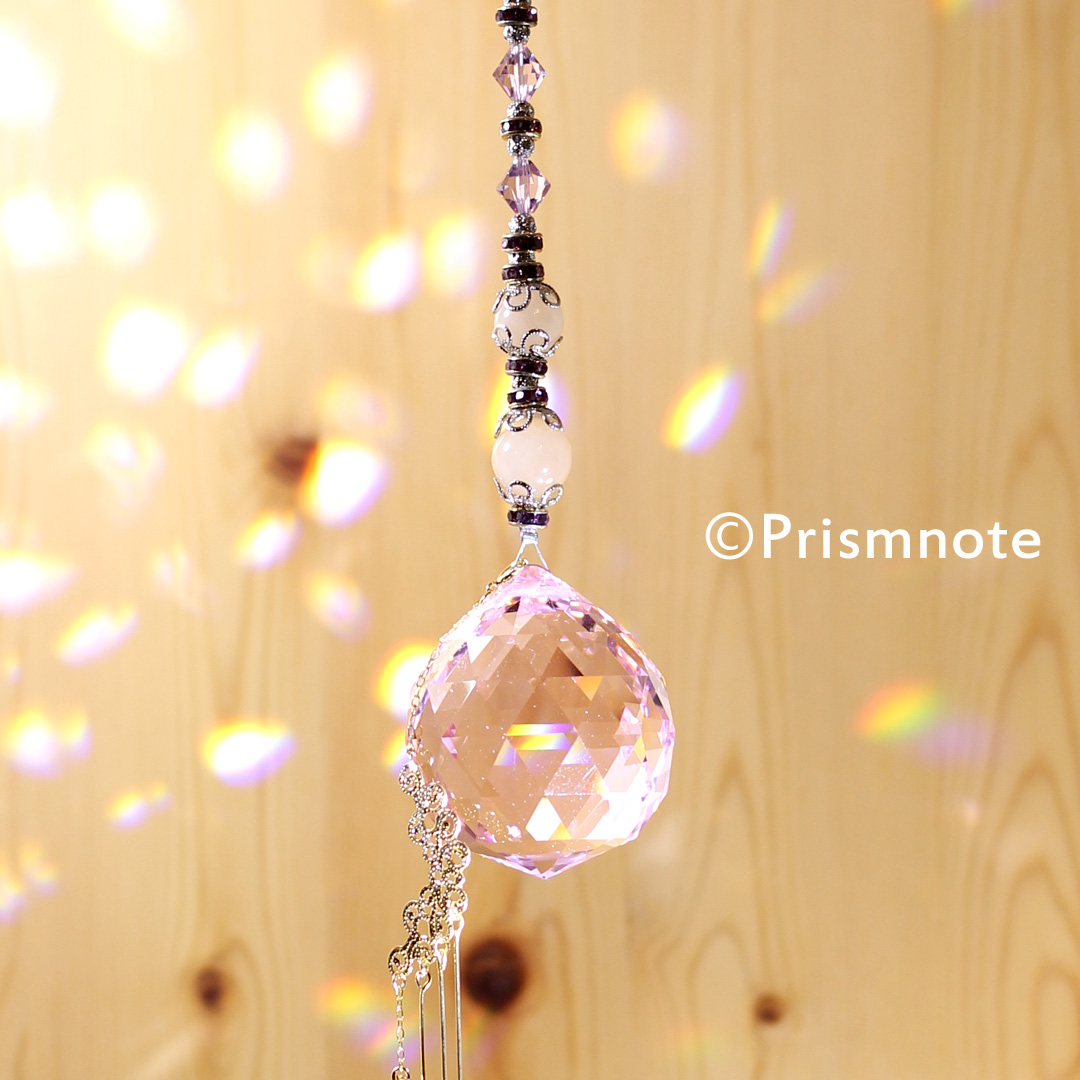 Prismnote（プリズムノート） オリジナルサンキャッチャー Rose Moon Rey （ローズムーン・レイ）作品写真01