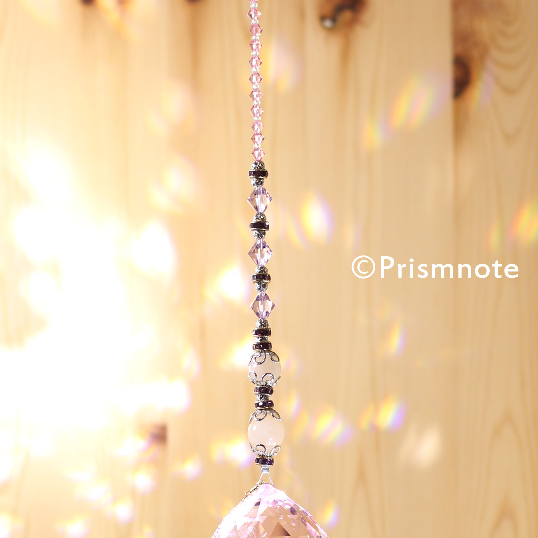 Prismnote（プリズムノート） オリジナルサンキャッチャー Rose Moon Rey （ローズムーン・レイ）作品写真03